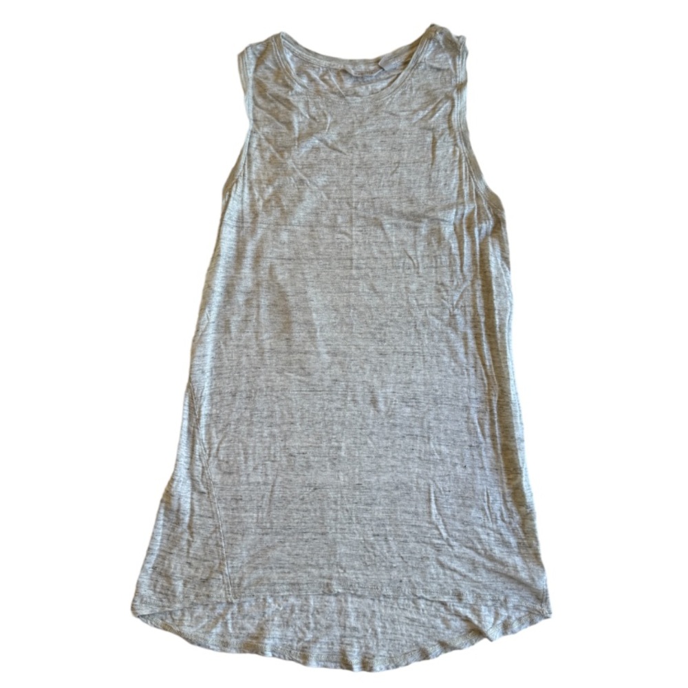Athleta Shiva Shimmer Long Tank in Oatmeal